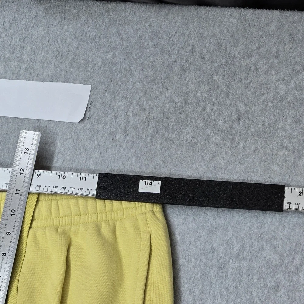 Nike Men Pants M Yellow Sweatpants‎ Fleece Swoosh BV2671-700 Logo 28